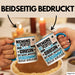 Cousin Geschenk Tasse Lustige Geschenkidee für Cousin Geburtstag Kaffee-Becher Niemand Ist Perfekt Aber Als Cousin Ist Man Nah Dran Blau Trendation