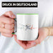Lustige Fechten-Tasse Geschenk für Fechter Herzschlag Grün Trendation