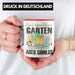 Garten Tasse Geschenk Spruch Hobby-Gärtner Geschenkidee Ein Leben Ohne Garten Rot Trendation
