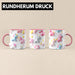 3D Tasse Einhorn Grafik Geschenkidee Mädchen 3D Einhorn Motiv Luftballong Viele Einhörner Rosa Trendation