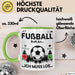 Fussballer Tasse Geschenk Fussballspieler Geschenkidee Fußball Ruft An Kaffee-Becher Grün Trendation