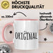 The Original Tasse Geschenk Partner-Tassen Geschwister Kaffee-Becher Rosa Trendation