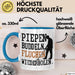 Metalldetektor Tasse Geschenk Metalldetekotren Geschenkidee Pipen Buddeln Fluchen Wiederholen Kaffee-Becher Blau Trendation