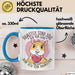 Hamster-Liebhaber Geschenk Tasse Mädchen Hamster Sind Süß Ich Bin Ein Hamster Kaffee-Becher Blau Trendation