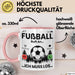 Fussballer Tasse Geschenk Fussballspieler Geschenkidee Fußball Ruft An Kaffee-Becher Rosa Trendation