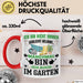 Hobby-Gärtner Geschenk Tasse Ich Bin Nicht immer Schlecht Gelaunt Gärtner Kaffee-Becher Rot Trendation