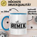 The Remix Tasse Geschenk Partner-Tassen Geschwister Kaffee-Becher Blau Trendation