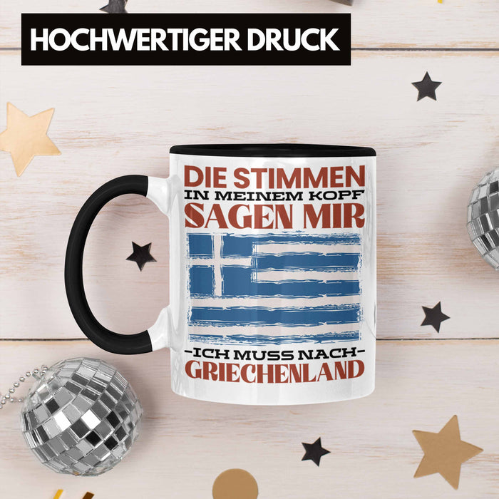 Griechenland Tasse Urlaub Heimat Geschenk Spruch Grieche Geschenkidee Trendation