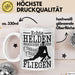Torwart Tasse Geschenk Echte Helfen Brachen Keinen Umhang Zum Fliegen Weiß Trendation