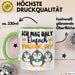 Pinguine Geschenk Tasse Mädchen Geschenkdiee Pinguin-Liebhaberin Ich Mag Halt Einfach Pinguine Ok Grün Trendation