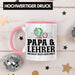 Papa und Lehrer Tasse Geschenkidee Vater für Lehrer Geburtstag Vatertag Spruch Geschenkidee Rosa Trendation