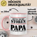 Papa Tasse Geschenk Bitte Nicht Stören Papa Ruht Seine Augen Aus Geschenkidee Zum Vatertag Rosa Trendation