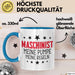 Maschinist Tasse Geschenk Meine Pumpe Meine Regeln Maschinenführer Kaffee-Becher Blau Trendation