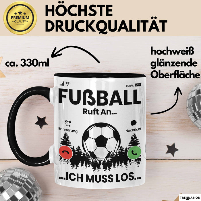 Fussballer Tasse Geschenk Fussballspieler Geschenkidee Fußball Ruft An Kaffee-Becher Trendation