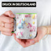 3D Tasse Einhorn Grafik Geschenkidee Mädchen 3D Einhorn Motiv Luftballong Viele Einhörner Grün Trendation