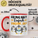 Pinguine Geschenk Tasse Mädchen Geschenkdiee Pinguin-Liebhaberin Ich Mag Halt Einfach Pinguine Ok Rot Trendation
