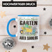 Garten Tasse Geschenk Spruch Hobby-Gärtner Geschenkidee Ein Leben Ohne Garten Blau Trendation