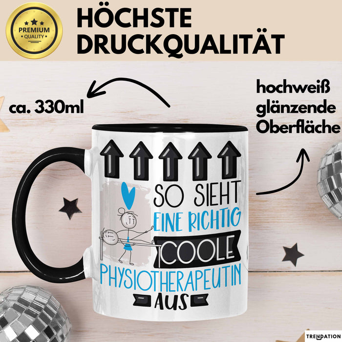 Physiotherapeutin Geschenk Tasse Lustig Geschenkidee für Physiotherapeutin Geburtstag So Sieht Eine Richtig Coole Physiotherapeutin Aus Frauen Spruch Trendation