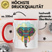 Elefant Tasse Geschenk Für Elefanten-Liebhaber Geschenkidee Mandala Bunt Rot Trendation
