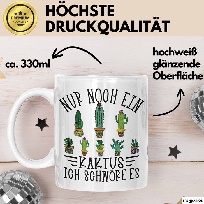 Kaktus Tasse Geschen Noch Noch Einen Kaktus Ich Schwöre Es Kaktus Liebhaber Weiß Trendation