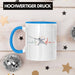 Lustige Fechten-Tasse Geschenk für Fechter Herzschlag Blau Trendation
