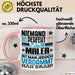 Maler Geschenk Tasse Lustige Geschenkidee für Maler Geburtstag Kaffee-Becher Niemand Ist Perfekt Aber Als Maler Ist Man Nah Dran Rosa Trendation