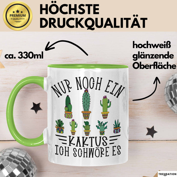 Kaktus Tasse Geschen Noch Noch Einen Kaktus Ich Schwöre Es Kaktus Liebhaber Grün Trendation