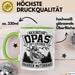 Motorrad Opa Tasse Geschenk Echte Opas Fahren Motorrad Geschenkidee Vatertag Opa Biker Grün Trendation