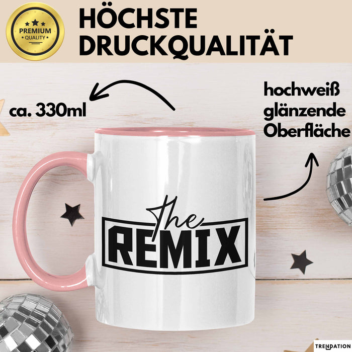 The Remix Tasse Geschenk Partner-Tassen Geschwister Kaffee-Becher Rosa Trendation