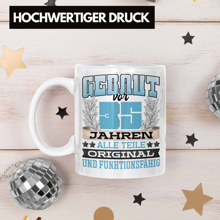 35er Geburtstag Tasse Geschenk Frauen Männer Spruch Gebaut Vor 35er Jahren Weiß Trendation