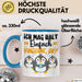 Pinguine Geschenk Tasse Mädchen Geschenkdiee Pinguin-Liebhaberin Ich Mag Halt Einfach Pinguine Ok Blau Trendation