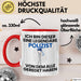 Polizist Geschenk Tasse Lustige Geschenkidee Geburtstag für Polizist Ich Bin Dieser Legendäre Polizist Von Dem Alle Geredet Haben Kaffee-Becher Rot Trendation