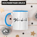 Bassist Tasse Geschenk Bass-Spieler Geschenkidee Kaffee-Becher Herzschlag Blau Trendation
