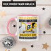 Wer Anderen Eine Grube Gräbt Tasse Bagger-Fahrer Geschenk Grubengrabgerät Bauarbeiter Männer Rosa Trendation