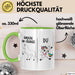 Trendation - 40. Geburtstag Frauen Tasse Einhorn Geschenk Geschenkidee 40er Geburtstag Mutter Mama Grün Trendation