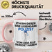 Polizist Geschenk Tasse Lustige Geschenkidee Geburtstag für Polizist Ich Bin Dieser Legendäre Polizist Von Dem Alle Geredet Haben Kaffee-Becher Rosa Trendation