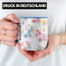 3D Tasse Einhorn Grafik Geschenkidee Mädchen 3D Einhorn Motiv Luftballong Viele Einhörner Blau Trendation