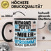 Maler Geschenk Tasse Lustige Geschenkidee für Maler Geburtstag Kaffee-Becher Niemand Ist Perfekt Aber Als Maler Ist Man Nah Dran Trendation