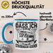 Straßenbahn-Fan Geschenk Tasse Entschuldigung Dass Ich Zu Spät Bin Ich Habe Eine Straßenbahn Gesehen Kaffee-Becher Blau Trendation
