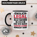 18. Geburtstag Tasse Geschenk Männer Frauen 18er Geschenkidee Lustig Spruch Endlich Legal Alle Sachen Machen Die Ich Davor Auch Schon Gemacht Habe Trendation