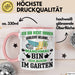 Hobby-Gärtner Geschenk Tasse Ich Bin Nicht immer Schlecht Gelaunt Gärtner Kaffee-Becher Rosa Trendation