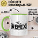 The Remix Tasse Geschenk Partner-Tassen Geschwister Kaffee-Becher Grün Trendation