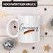 Germany Tasse Deutschland Flagge National Stolz Weiß Trendation
