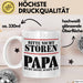 Papa Tasse Geschenk Bitte Nicht Stören Papa Ruht Seine Augen Aus Geschenkidee Zum Vatertag Weiß Trendation