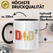 Zwillinge Papa Tasse Geschenk Dad Hoch 2 Geschenkidee Für Zwillings-Papa Vater Kaffee-Becher Trendation
