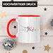 Lustige Fechten-Tasse Geschenk für Fechter Herzschlag Rot Trendation