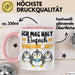 Pinguine Geschenk Tasse Mädchen Geschenkdiee Pinguin-Liebhaberin Ich Mag Halt Einfach Pinguine Ok Rosa Trendation