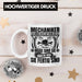 KFZ Mechaniker Tasse Geschenk Spruch Männer KFZ Mechatroniker Geschenkidee Becher Werkstatt Mechaniker Hören Nicht Auf Wenn Sie Müde Sind Weiß Trendation
