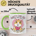 Hamster-Liebhaber Geschenk Tasse Mädchen Hamster Sind Süß Ich Bin Ein Hamster Kaffee-Becher Grün Trendation