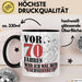 70. Geburtstag Tasse Geschenk Vor 70 Jahren War Ich Mal Der Schnellste Geschenkidee Opa Trendation